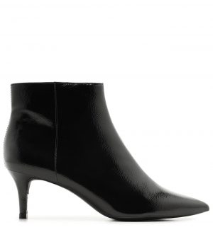 Ankle Boot Couro Salto Bloco Baixo Preta Arezzo Arezzo LP S o