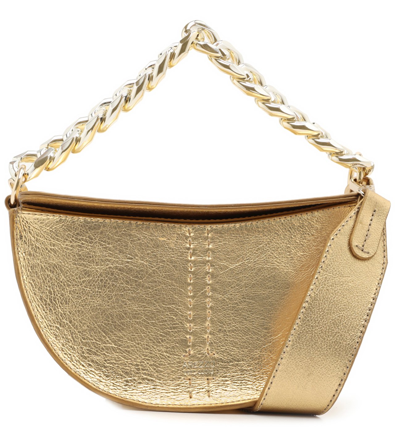 Bolsa Tiracolo Couro Laura M dia New Golden Arezzo