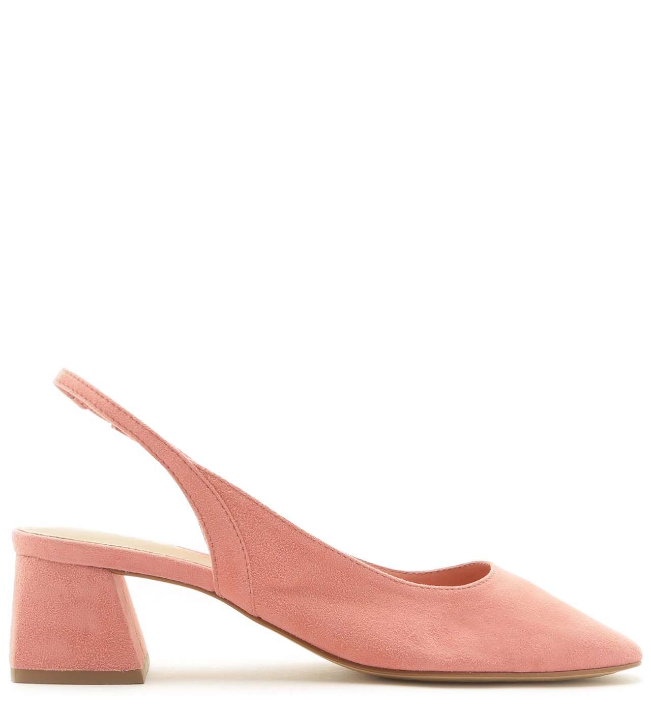 Scarpin Rosa Arezzo Touch Suede Salto Bloco Arezzo Arezzo LP