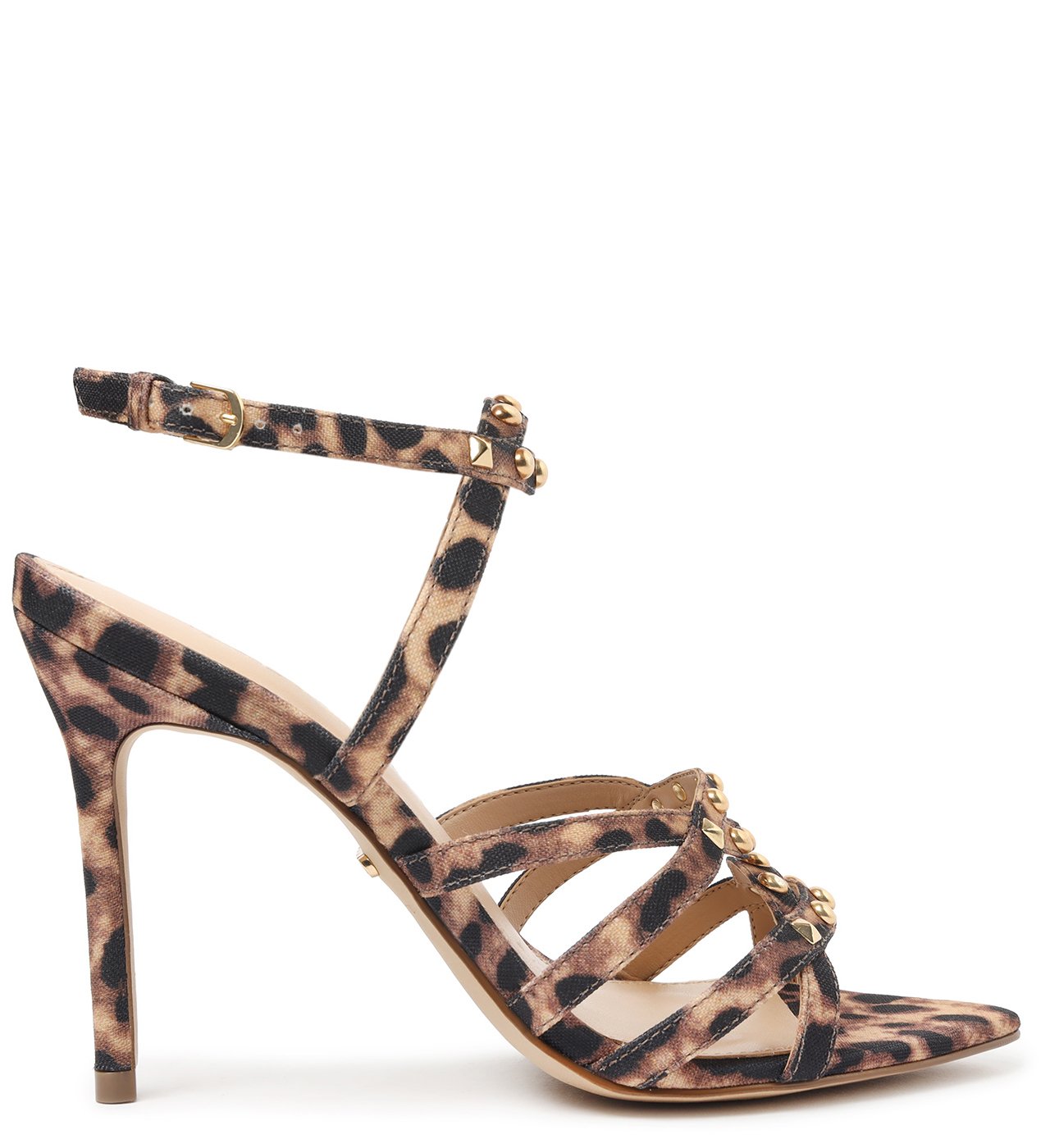 Sand lia Animal Print Nala Tecido Salto Alto Arezzo Arezzo LP