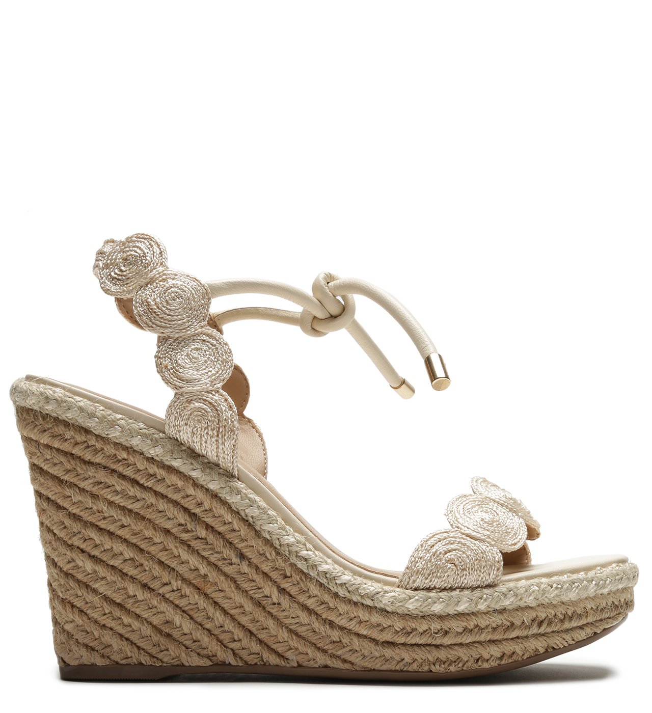 Sand lia Off White Bordado Plataforma Arezzo