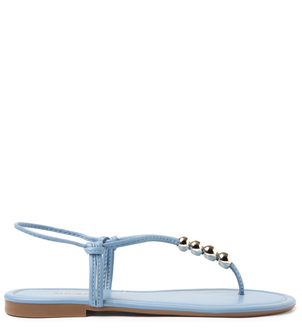 Sand lia Rasteira Azul Slim Maui Blue Arezzo